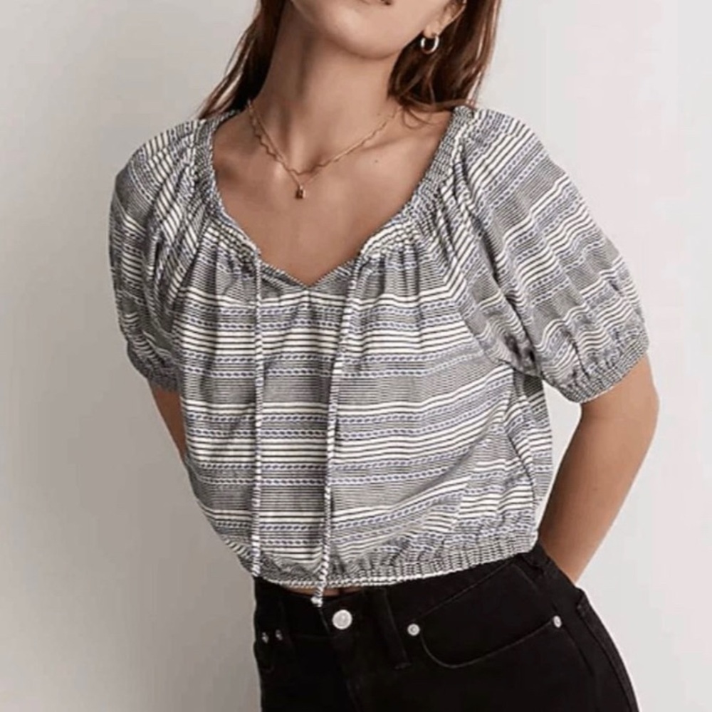 Madewell cropped top NWT